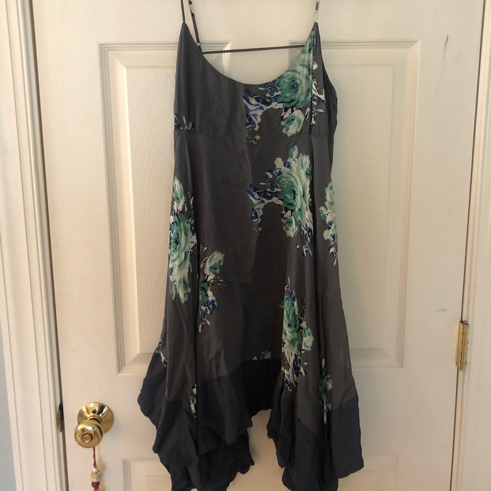 Free People Grey Floral Dress